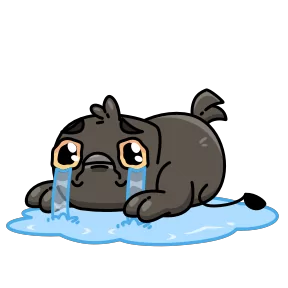 Стикер из набора Галчонок