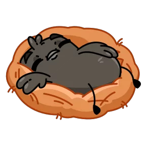 Стикер из набора Галчонок