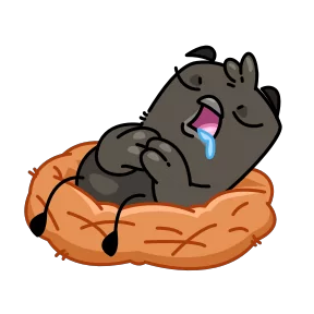 Стикер из набора Галчонок