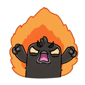 Стикер из набора Галчонок