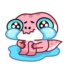 Стикер из набора Геккон