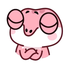 Стикер из набора Геккон