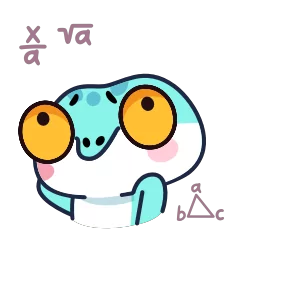 Стикер из набора Геккон