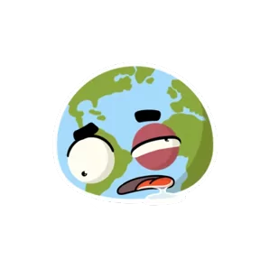 Стикер из набора Глобус