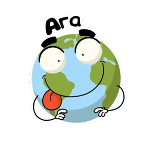 Стикер из набора Глобус