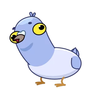 Стикер из набора Голубь