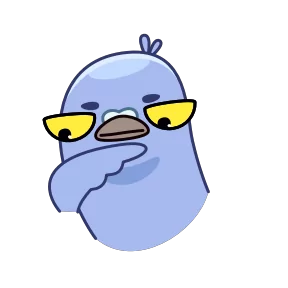 Стикер из набора Голубь