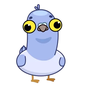 Стикер из набора Голубь