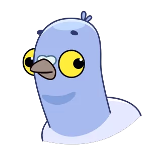 Стикер из набора Голубь