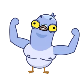 Стикер из набора Голубь