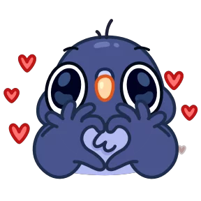 Стикер из набора Голубчик