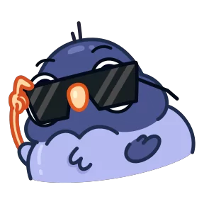 Стикер из набора Голубчик