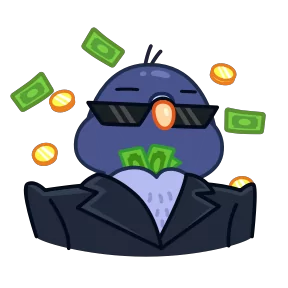 Стикер из набора Голубчик