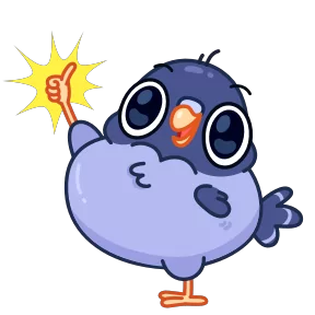 Стикер из набора Голубчик