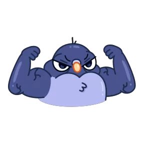 Стикер из набора Голубчик