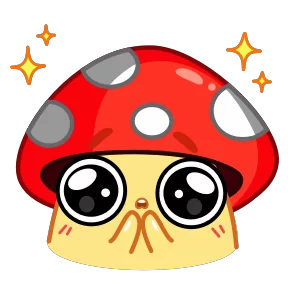 Стикер из набора Грибочек