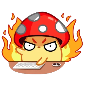 Стикер из набора Грибочек