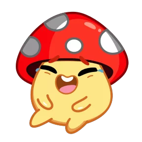 Стикер из набора Грибочек