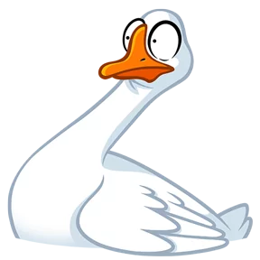 Стикер из набора Гусь!