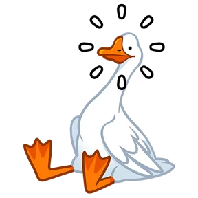 Стикер из набора Гусь!