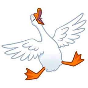 Стикер из набора Гусь!