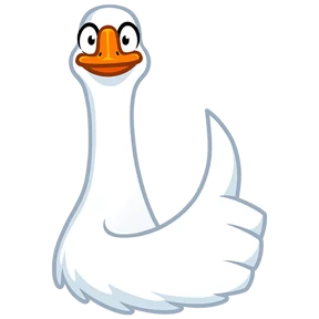 Стикер из набора Гусь!