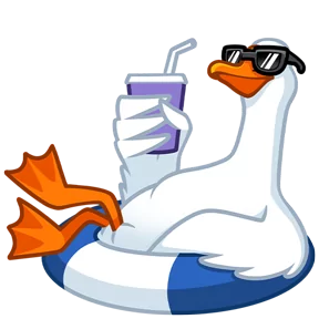 Стикер из набора Гусь!