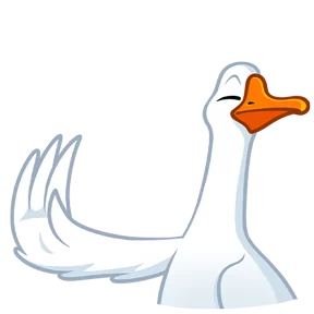 Стикер из набора Гусь!