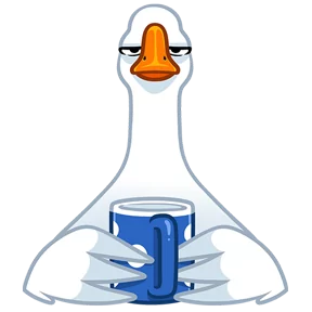 Стикер из набора Гусь!