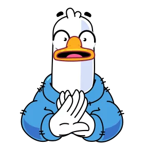 Стикер из набора Гусь