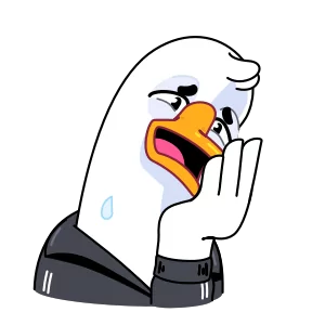 Стикер из набора Гусь