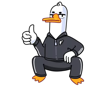 Стикер из набора Гусь