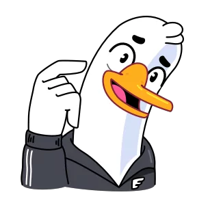 Стикер из набора Гусь