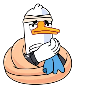 Стикер из набора Гусь