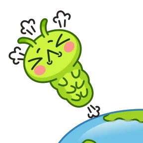 Стикер из набора Гусеница