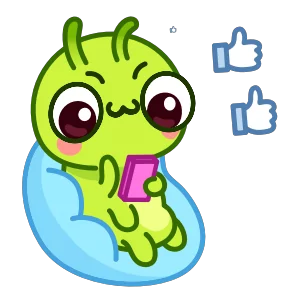 Стикер из набора Гусеница