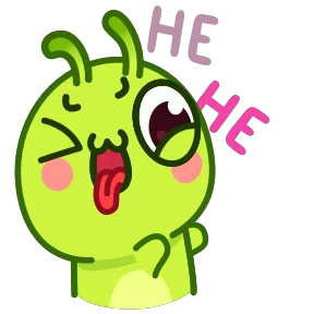 Стикер из набора Гусеница