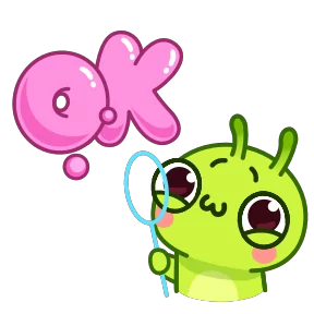 Стикер из набора Гусеница