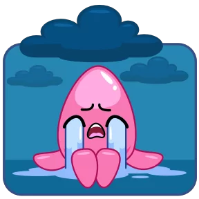 Стикер из набора Кальмар