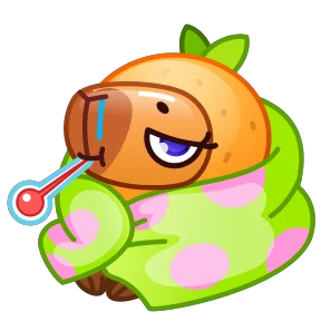 Стикер из набора Капибара