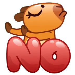 Стикер из набора Капибара