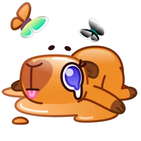 Стикер из набора Капибара