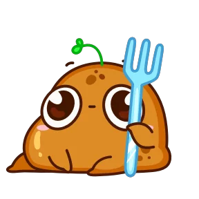 Стикер из набора Картошечка