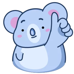 Стикер из набора Коала Алла