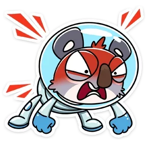 Стикер из набора Коала