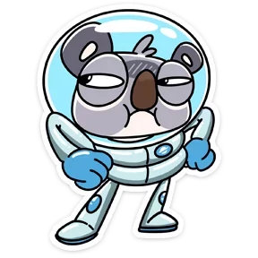 Стикер из набора Коала