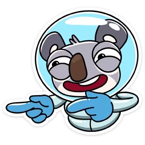 Стикер из набора Коала