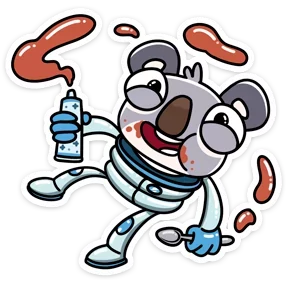 Стикер из набора Коала