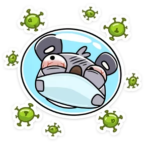 Стикер из набора Коала