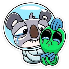 Стикер из набора Коала